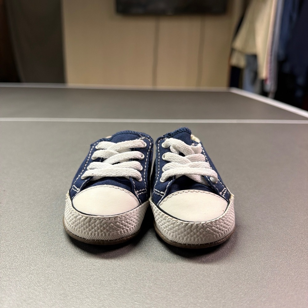 Converse Chuck Taylor All Star Navy Blue Crib Shoes Infant Size 1 865158C